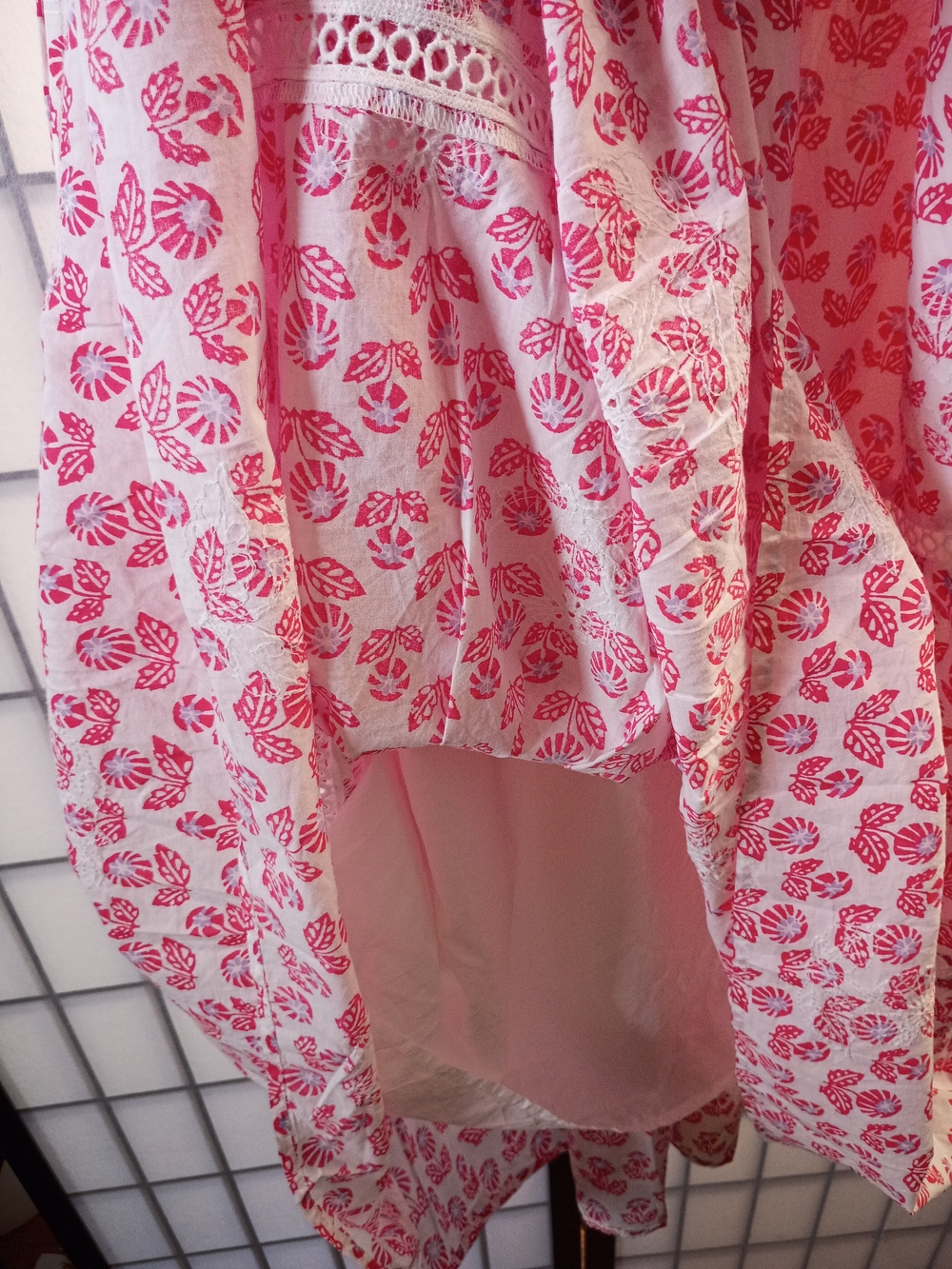 ROLLER RABBIT x Target Women’s White and Red Floral Tiered Maxi Dress - Picture 6 of 14